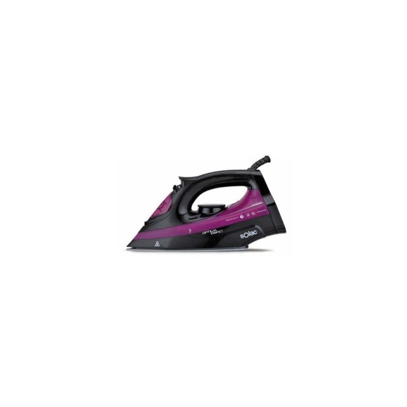 Solac PV2114 Plancha vapor-seco Suela de cerámica 2600 W Negro, Púrpura