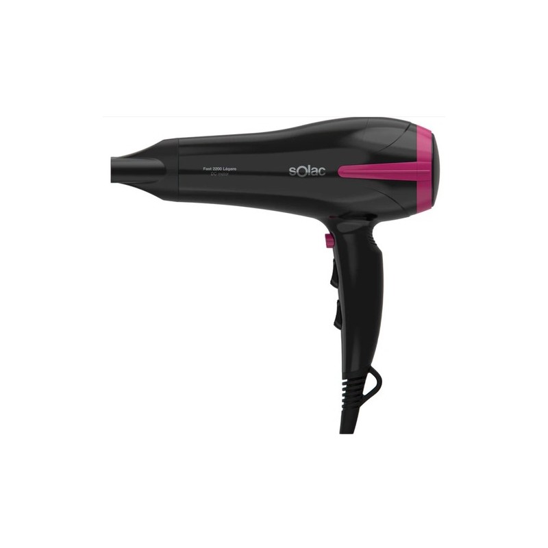 Solac Fast 2200 secador 2200 W Negro, Violeta