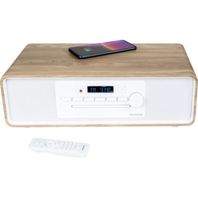 Thomson MIC301IBT sistema de audio para el hogar Microcadena de música para uso doméstico 10 W Blanc
