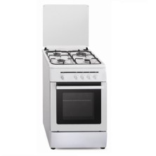 Vitrokitchen CB55BN cocina Cocina independiente Gas natural Encimera de gas Blanco
