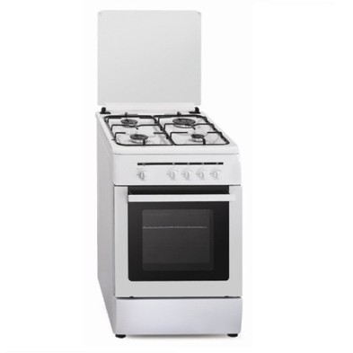 Vitrokitchen CB55BN cocina Cocina independiente Gas natural Encimera de gas Blanco