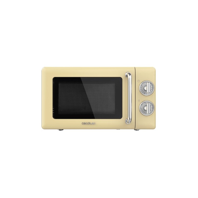 Cecotec 01708 microondas Beige, Acero inoxidable Microondas con grill Encimera 20 L 700 W