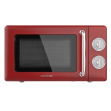 Cecotec 01710 microondas Rojo, Acero inoxidable Microondas con grill Encimera 20 L 700 W