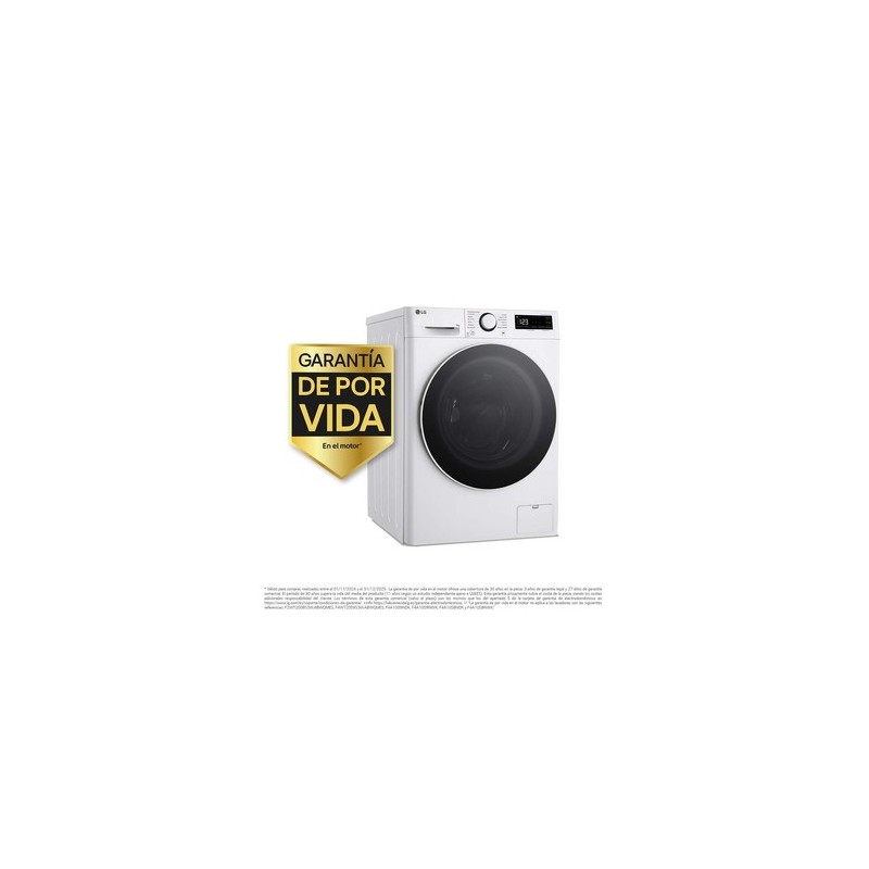 LG F2WR5S09A0W lavadora Carga frontal 9 kg 1200 RPM Blanco