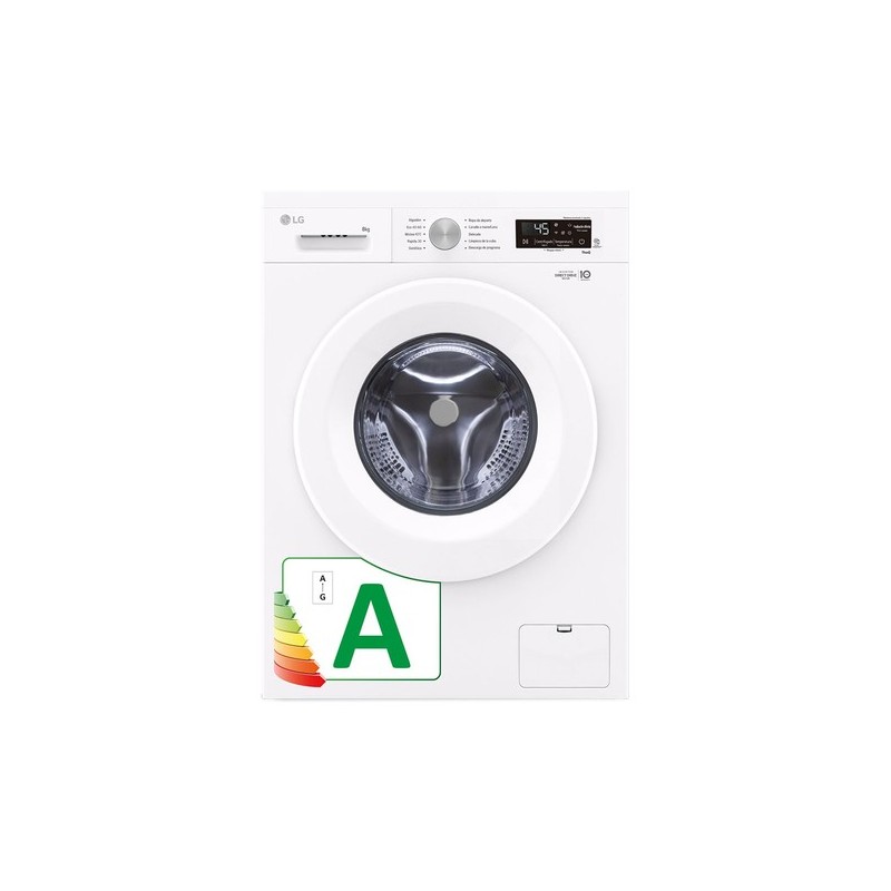 LG F4X1008NWH lavadora Carga frontal 8 kg 1400 RPM Blanco