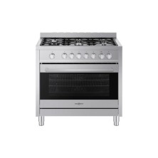 Vitrokitchen STYLISH 90X60 Cocina independiente A Eléctrico Encimera de gas Acero inoxidable