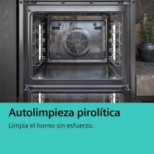 Siemens iQ300 HQ574AER3 horno 71 L Negro, Acero inoxidable