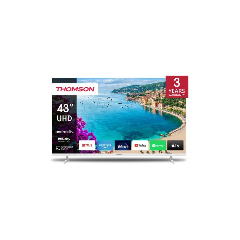 Thomson 43UA5S13W Televisor 109,2 cm (43") 4K Ultra HD Smart TV Wifi Blanco