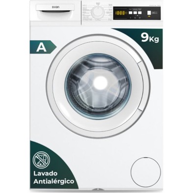 Lavadora Carga Frontal SVAN SL9120DID 9 kg 1200 RPM Blanco