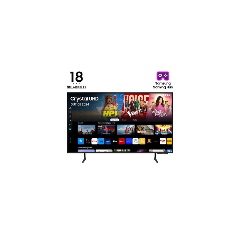 Samsung DU7105 TU75DU7105K 190,5 cm (75") 4K Ultra HD Smart TV Wifi Negro