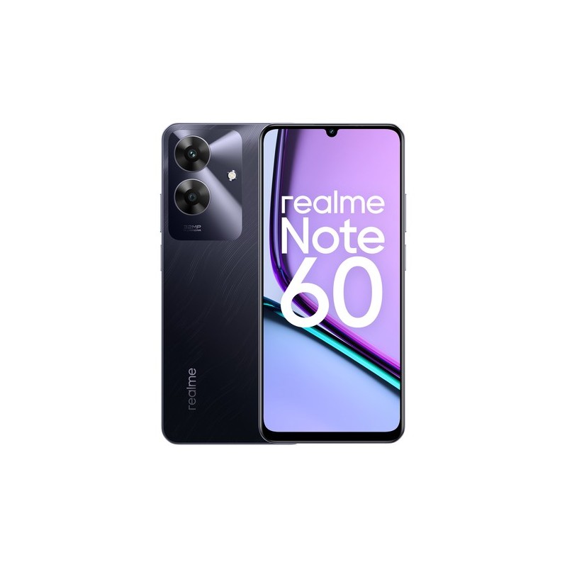 realme Note 60 17,1 cm (6.74") SIM doble Android 14 4G USB Tipo C 4 GB 128 GB 5000 mAh Negro, Color