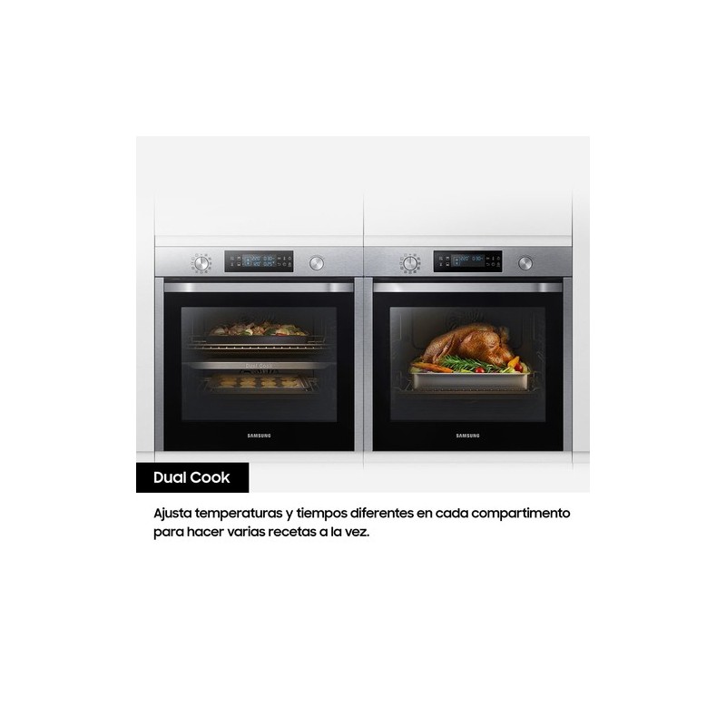 Samsung Horno Pirolítico 76L Dual Cook Negro NV7B5750TDK