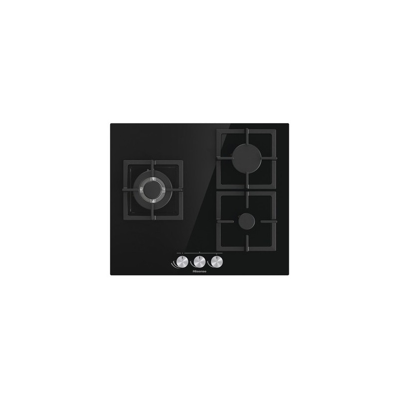 Hisense GG633B hobs Negro Encimera 58 cm Encimera de gas 3 zona(s)
