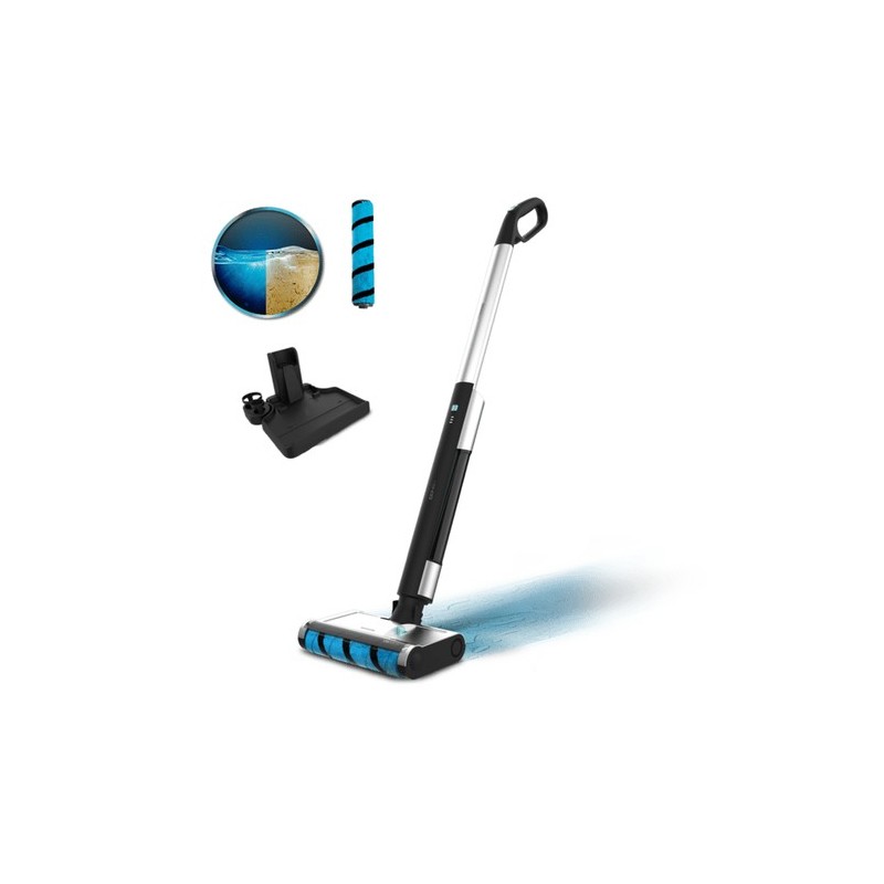 Cecotec FreeGo Wash Mopa eléctrica Batería Seca y húmeda Sin bolsa 40 W Negro, Azul