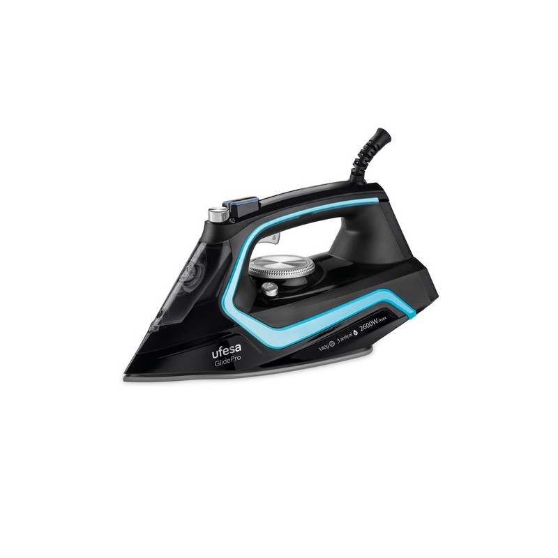 Ufesa PV2600 Plancha vapor-seco Suela de cerámica 2600 W Negro