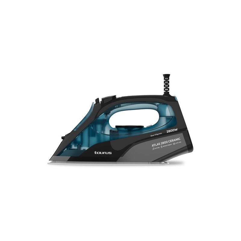 Taurus ATLAS 2800 CERAMIC Plancha a vapor Suela de cerámica 2800 W Negro, Azul, Gris