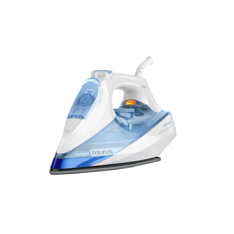 Taurus Agatha 2800 Plancha vapor-seco Suela de cerámica 2800 W Azul, Blanco