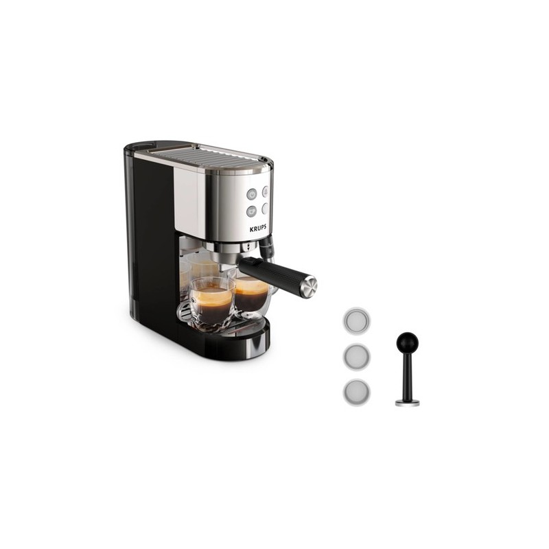 Krups Virtuoso XP444C10 cafetera eléctrica Semi-automática Máquina espresso 1 L