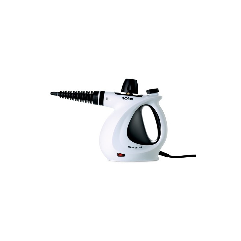 Solac Steam jet 2.1 Limpiador a vapor portátil 0,35 L 1050 W Negro, Blanco