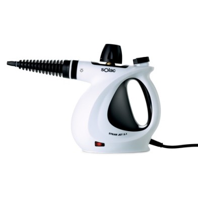Solac Steam jet 2.1 Limpiador a vapor portátil 0,35 L 1050 W Negro, Blanco
