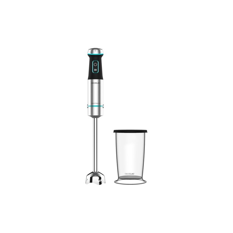 Cecotec Power TitanBlack 1200 XL 0,8 L Batidora de inmersión 1200 W Negro, Plata