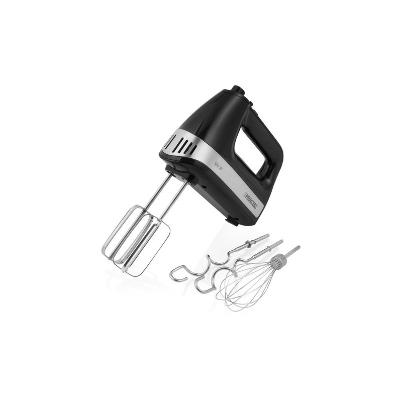 Princess 222206 Batidora de mano 500 W Negro, Plata