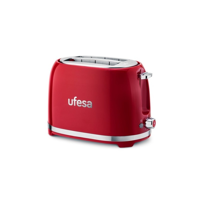 Ufesa 71305516 tostadora 7 2 rebanada(s) 850 W Rojo