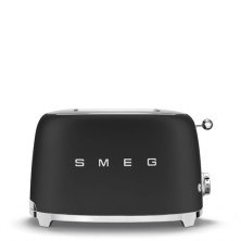 Smeg TSF01BLMEU tostadora 6 2 rebanada(s) 950 W Negro, Acero inoxidable