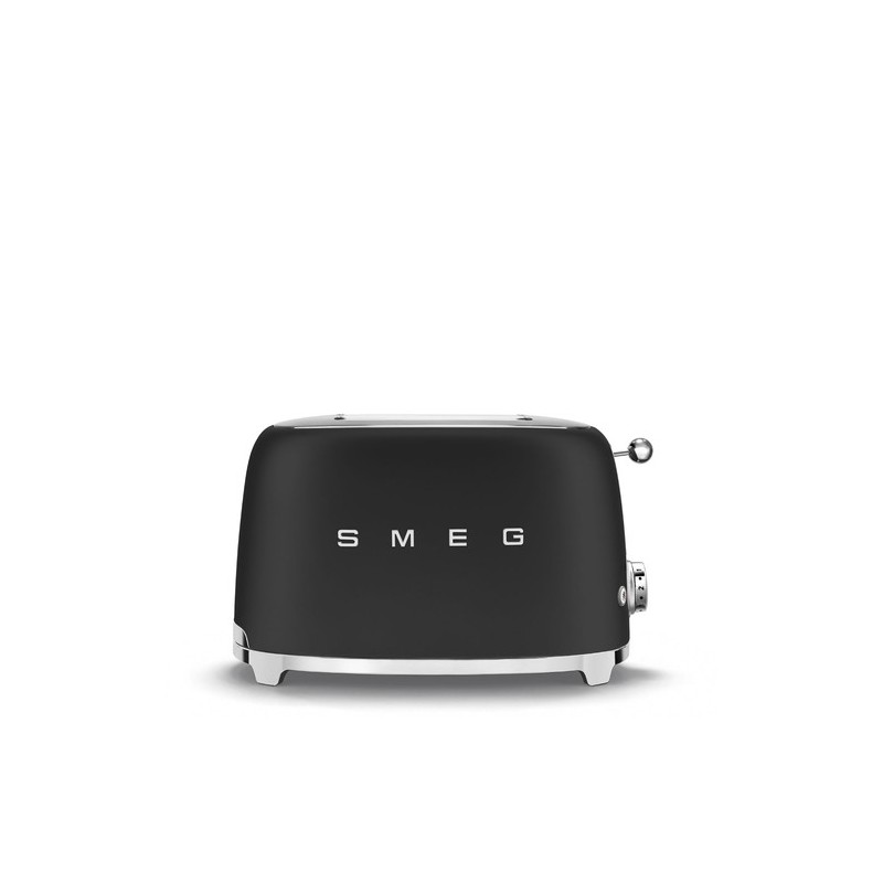 Smeg TSF01BLMEU tostadora 6 2 rebanada(s) 950 W Negro, Acero inoxidable