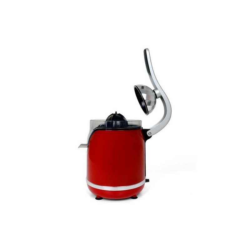 JATA JEEX1059 exprimidor Exprimidor eléctrico con brazo 160 W Rojo, Acero inoxidable