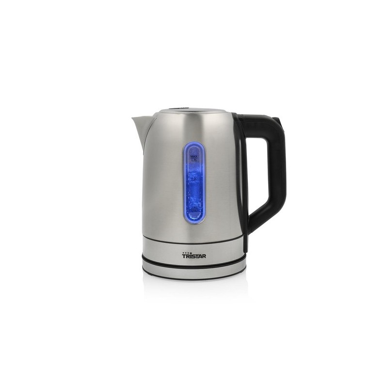 Tristar WK-1344 tetera eléctrica 1,7 L 2200 W Negro, Plata