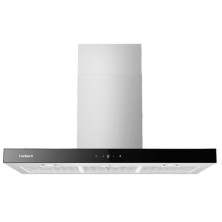 Corbero NANGA975XB campana De pared Negro, Acero inoxidable A 756 m³/h