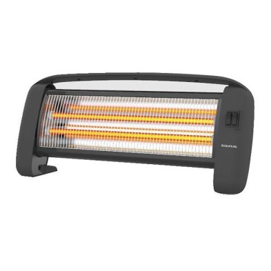 Taurus PR-2 SLIM Calefactor Eléctrico de Cuarzo Negro 1200 W