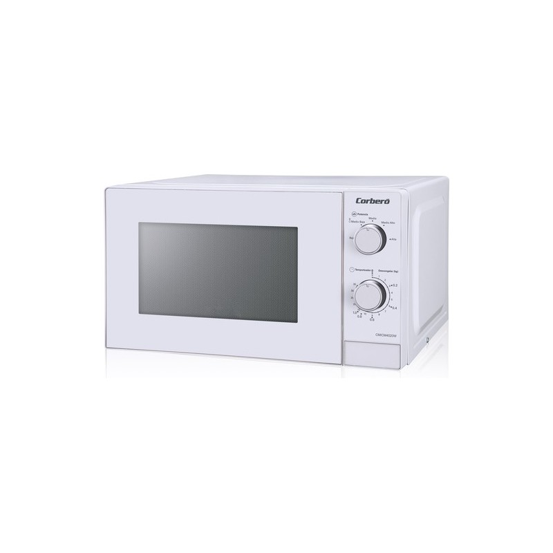 Corbero CMICM4020W microondas Blanco Solo microondas Encimera 20 L 700 W