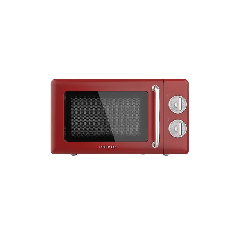 Cecotec 01710 microondas Rojo, Acero inoxidable Microondas con grill Encimera 20 L 700 W