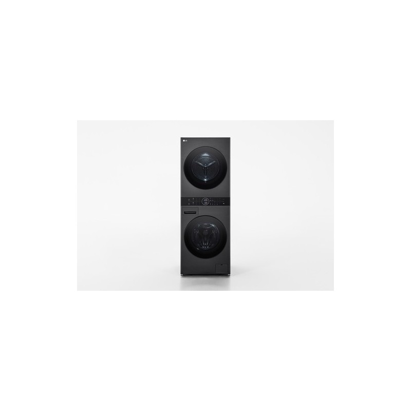 LG WT1210BBF lavadora-secadora Independiente Carga frontal Negro C
