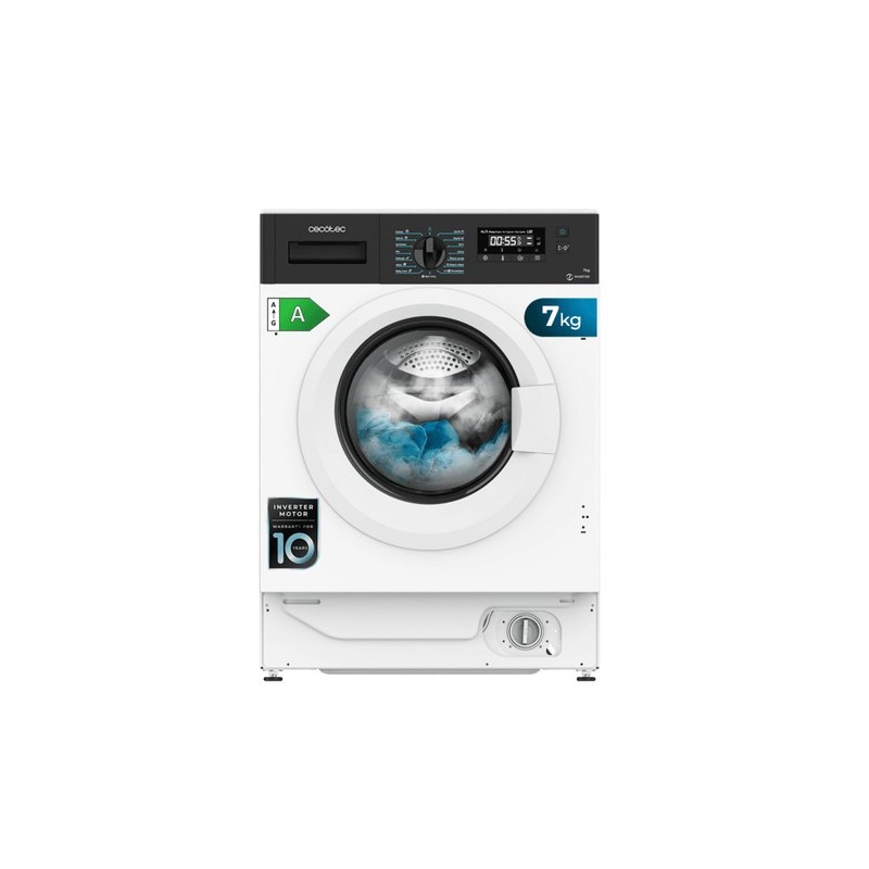 Cecotec Bolero DressCode 740 BI Inverter A lavadora Carga frontal 7 kg 1350 RPM Blanco