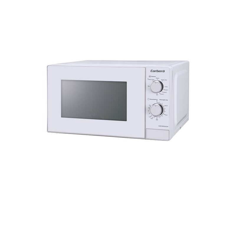 Corbero CMICM5020GW microondas Blanco Microondas con grill Encimera 20 L 700 W
