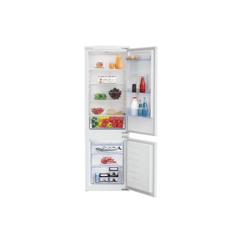 Beko BCSA285K4SN nevera y congelador Integrado 271 L E Blanco