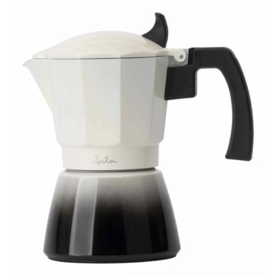 JATA HCAF2406 cafetera manual Cafetera italiana 0,3 L Negro, Blanco