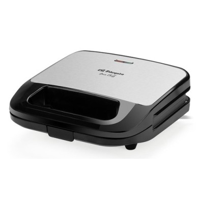 Orbegozo SW 7560 sandwichera 750 W Negro, Plata