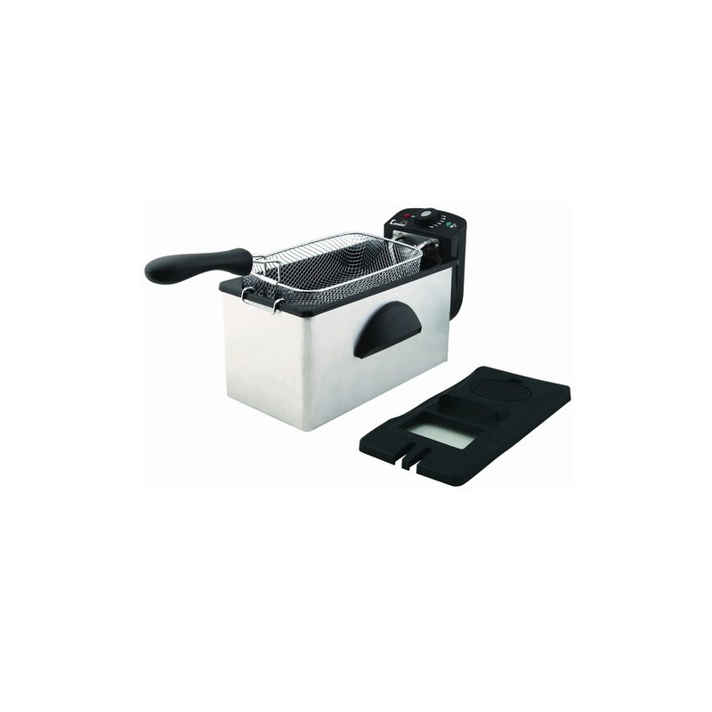 Comelec FR 3071 freidora Sencillo 3 L Independiente 2000 W Negro, Blanco