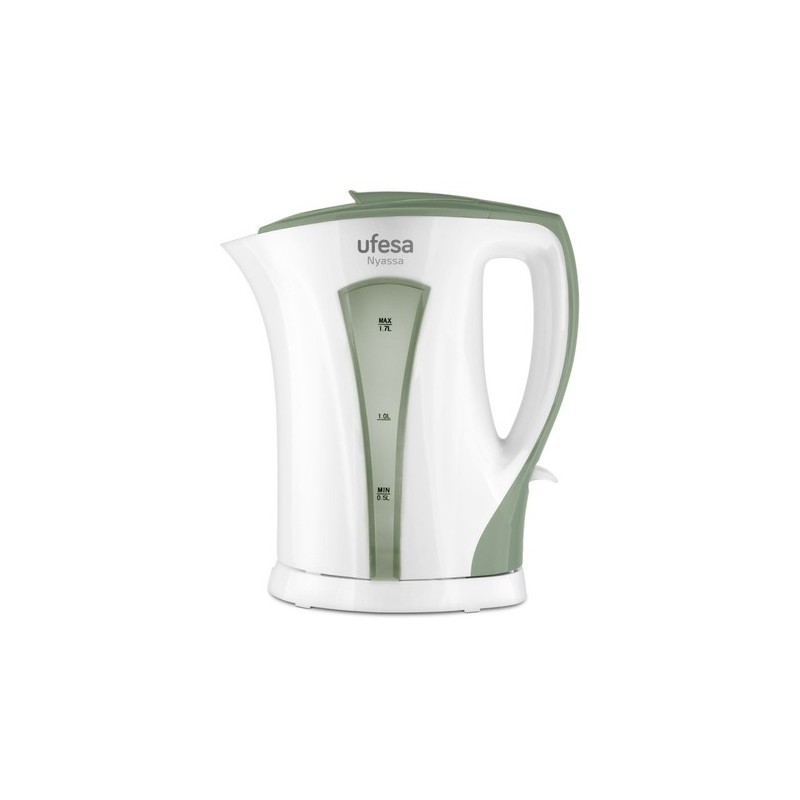 Ufesa Nyassa 1.7L tetera eléctrica 1,7 L 2200 W Verde, Blanco