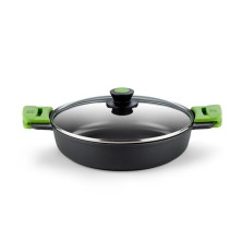 BRA Prior A400540 cacerola 9 L Alrededor Negro, Verde