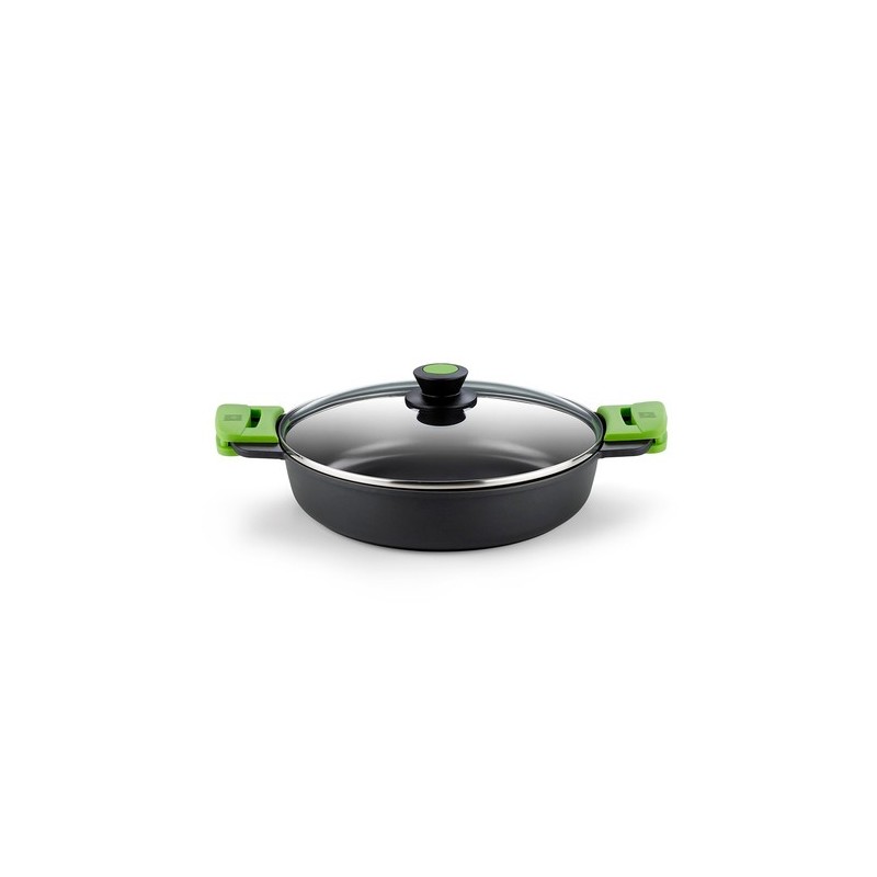 BRA Prior A400540 cacerola 9 L Alrededor Negro, Verde