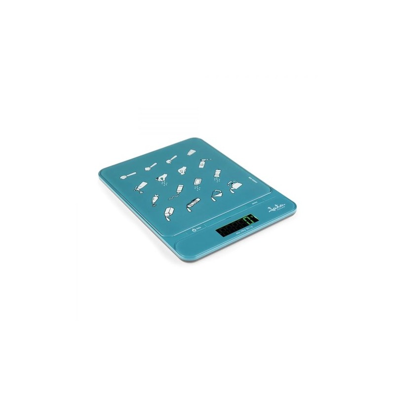 JATA HBAL1204 báscula de cocina Azul Encimera Rectángulo Báscula electrónica de cocina