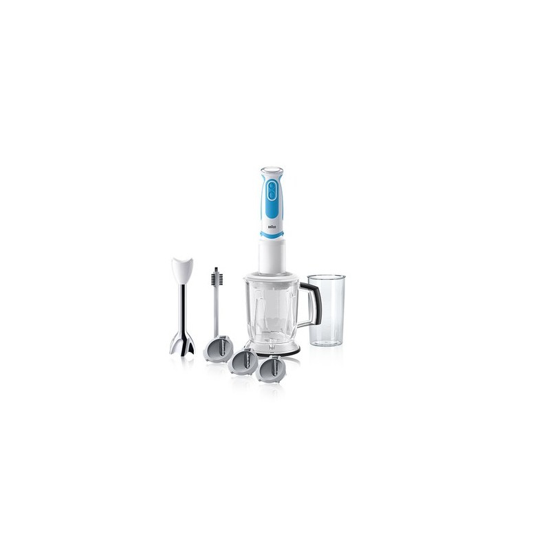 Braun MultiQuick 5 MQ 5060 WH Fit Batidora de inmersión 750 W Azul, Blanco