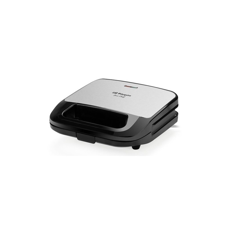 Orbegozo SW 7560 sandwichera 750 W Negro, Plata