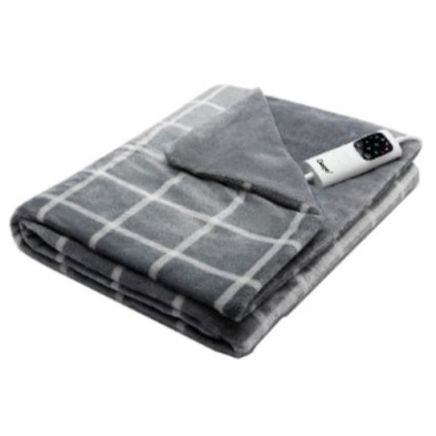 Daga 16874 manta eléctrica y almohadilla 150 W Gris, Blanco Tela, Terciopelo