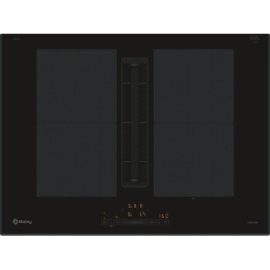 Balay 3EBC976LH hobs Negro Integrado 70 cm Con placa de inducción 4 zona(s) Campana integrada